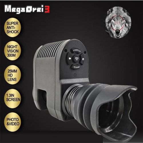 Megaorei 3 Night Vision 300m Laser Powerful Binoculars Monucular 720p HD Digital Photo Portable IPX4 Outdoor for Hunting Camping