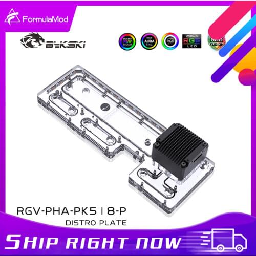 Bykski RGV-PHA-PK518-P, Waterway Boards For PHANTEKS 518/600S Case, For Intel CPU Water Block & Single GPU Building
