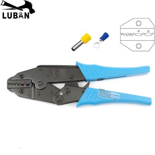 HS-06WF2C EUROP STYLE RATCHET crimping tool crimping plier 0.5-2.5mm2 tools hands pliers multi tool