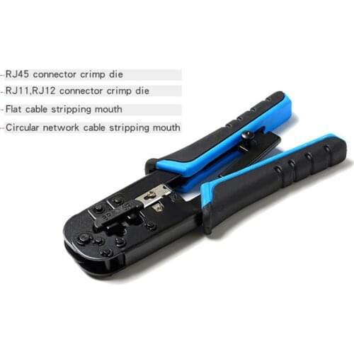 RJ45 crimper Tool RJ11 cat5e cat6 cable crimping tool network pliers tool 8P/6P multi-function cable pliers, peeling shear