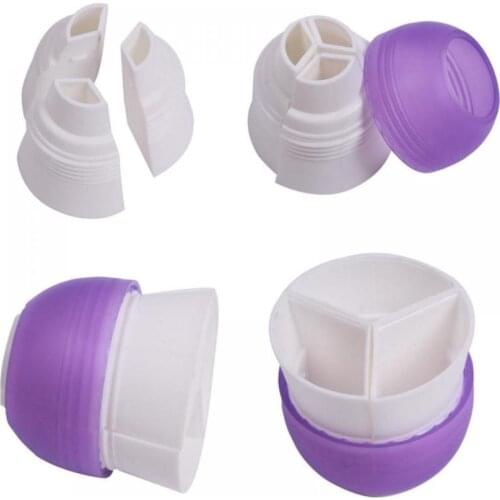 Hot New 1pcs 3 Colors DIY Tri-color Icing Piping Cream Pastry Bags Nozzle +Converter Coupler Fondant Cake Cream Decor Tool