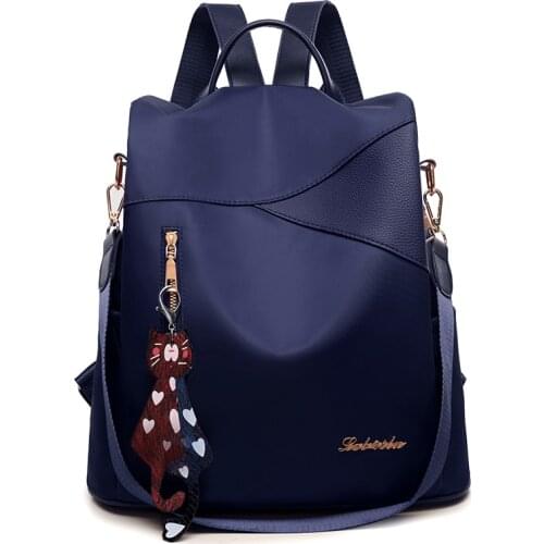 Fashion Backpack Women Waterproof Oxford Cloth School Bags for Teenage Girls Casual Ladies Shoulder Bags Large Travel Backpack