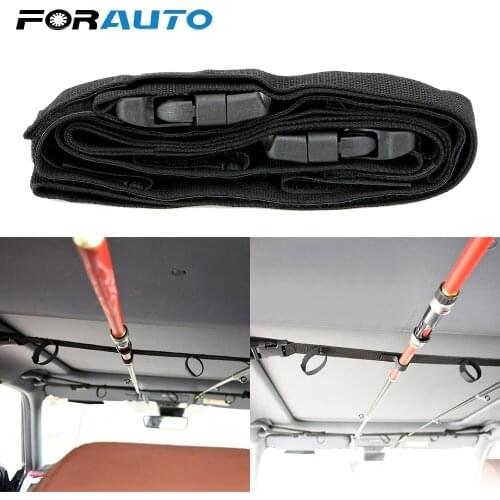 FORAUTO Car Trunk Organizer Auto Rod Carrier Holder Strap Belt Fishing Rod Saver Storage 220 cm High Quality Stowing Tidying