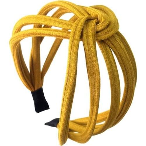 Colorful Wide Knot Headbands For Women Korea Hair Accessories Hair Bows Flower Crown Fahion Hairbands Head Wrap Hair Band