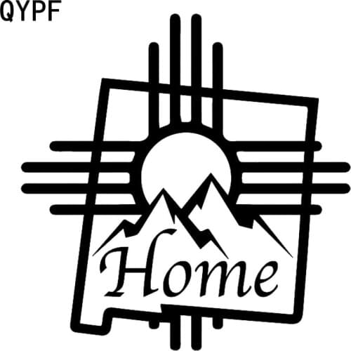 QYPF 16.7cm*17.1cm My Home Is On The Far East Mountain Wonderful Vinyl Car Sticker Window Decal C18-0313