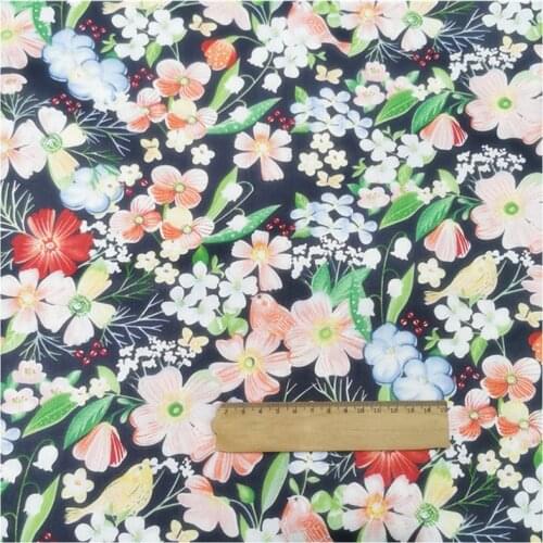 Haisen Gorgeous Flowers Series Fabric Cotton Printed Twill Colth For DIY Quilting Sewing Baby&Children Sheet,Cushion Material