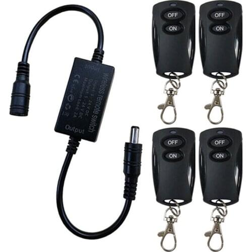 433mhz LED Light strip Remote Switch kitchen Light DC 5V 12V 24V Desk Table Reading Lamp RF Wireless Remote Control Switch