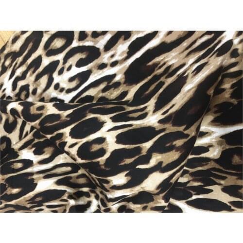 Leopard Print pattern vintage fabric Retro style cotton fabric for DIY Bag shirt dress cloth 1meter