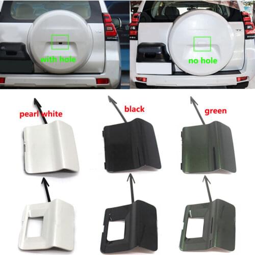 Car Trunk Tailgate Rear Spare Tire Wheel Camera Hole Cover Cap Lid Shell Case For Toyota Prado FJ150 LC150 2010-2018