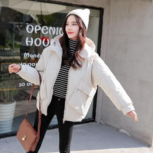 Woman Jacket Parkas Coat Womens Cotton-Padded Jacket Short Autumn And Winter Loose Cotton Coat Coat Veste Femme