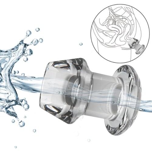 Hollow Anal Plug With Matched Stopper Enema Anal Expander Butt Plug Peep Vagina and Anus Dilation SM Sex Toys Extreme Fetish