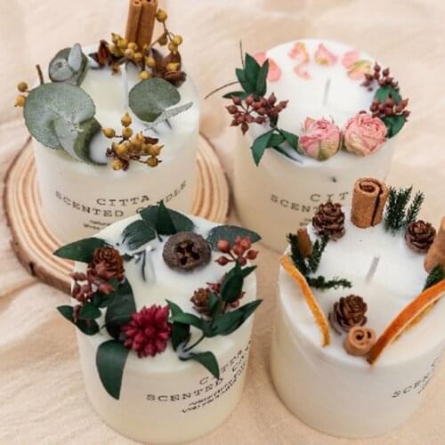 New Aromatherapy Candle Jars Candle Making Candles Scented Romantic Pillar Christmas Decoration Home Furnishing Soy