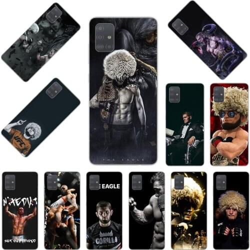 Phone Case For Samsung A41 A51 A71 A10 A20 A11 A21 A31 A30 A40 A50 A70 E A80 KHabib Nurmagomedov Boxing Silicone Soft Case Cover