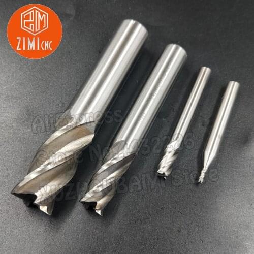 D5 D6 D7 D8 D9 D10 Diameter End Mill HSS Milling Cutter Cutting Lathe Accessories Cutter Milling Set For Metalworking