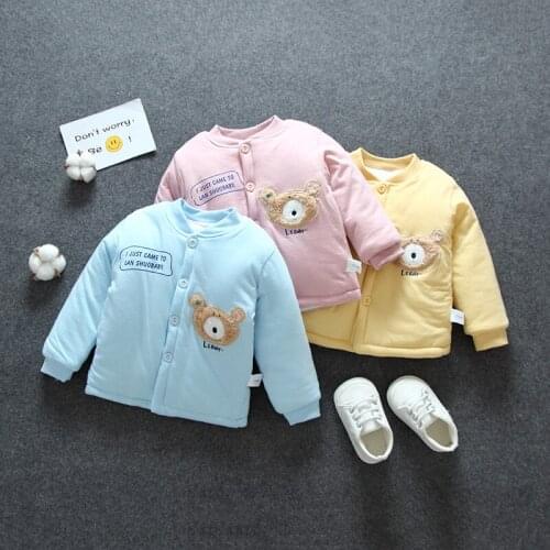 Babies' Cotton-padded Clothes Thickening Baby Cotton Coat Children Cotton-padded Jacket Inner Wearing Autumn and Winter Kids