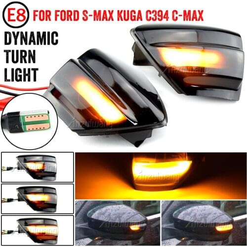 For FORD Focus 2 MK2 2004 - 2008 C-MAX Dynamic Turn Signal Light Car Rear View Mirror LED Indicator Blinker