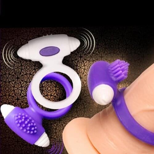 Male Penis Cock Delay Ring Sleeve Silicone Flirting Vibrating Adult Sex Toys for man Soft material makes it feel so great