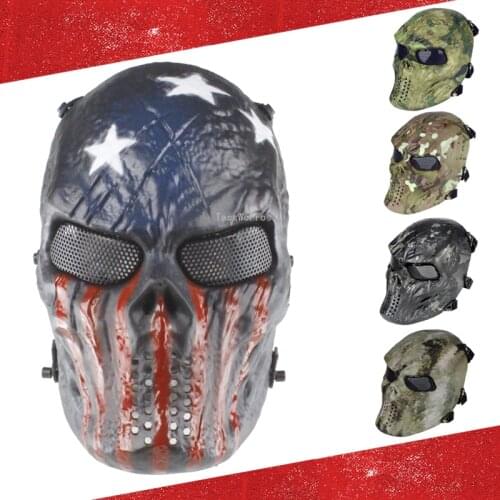Military Shooting Mask Full Face Army Tactical Combat Paintball Airsoft Mask Men Women Cosplay Halloween Party Skull Masks