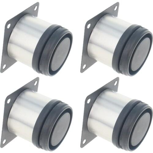 MroMax 2/4pcs Hot Adjustable Foot Pad Plastic+Stainless Steel 62*62mm Total Length 100/50/180/300/400/500mm Outer Diameter 50mm