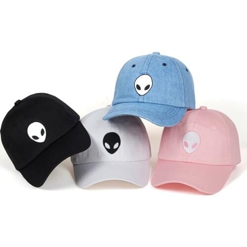 New Fashion Aliens Snapback Cap Outstar Saucer Space UFO Fans Black Fabric Baseball Cap Hip Hop Hat Dad Hat for Men Women