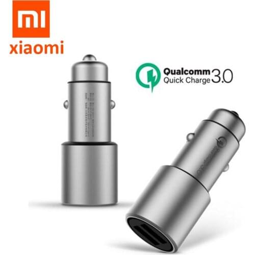 Original Xiaomi Car Charger Quick Charge 3.0 QC3.0 Xiomi 5V/3A Dual USB 9V/2A 12V/1.5A for Android iOS for iPhone Samsung huawei