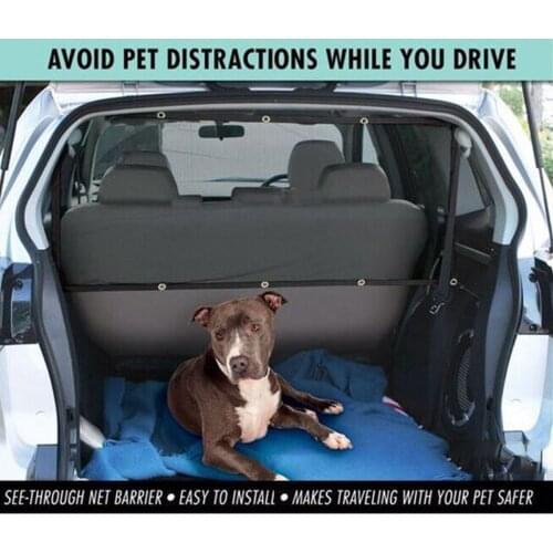 Durable Universal Pet Net Car Safety Dog Barrier Mesh Protector Auto Interior Accessories