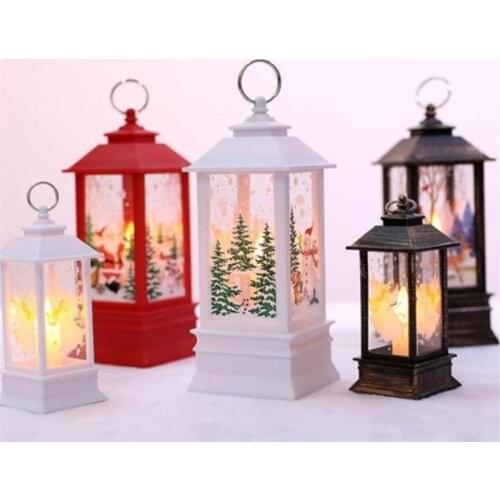 Christmas Lantern Light Merry Christmas Decorations for Home 2021 Christmas Tree Ornaments Xmas Gifts New Year 2022