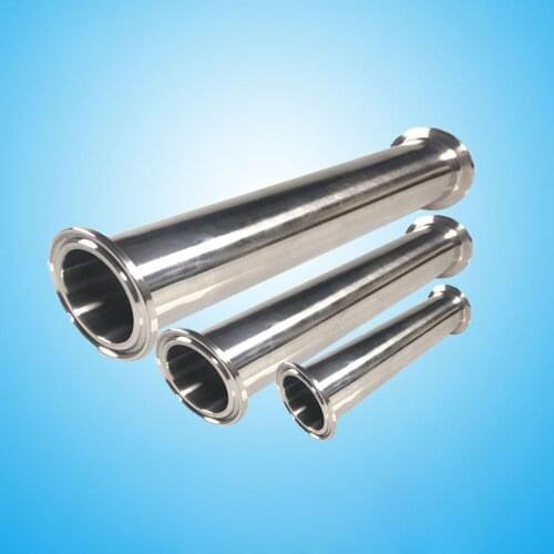 1.5" Tri Clamp x 38mm OD Pipe Sanitary Spool Tube Length 458mm(18") SUS304 Stainless Steel for Homebrew