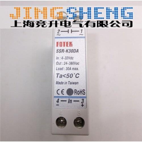 SSR-K30DA FOTEK New & Original Single-phase Guideway Solid State Relay Module