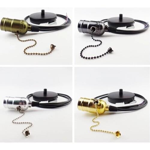 Vintage Edison Lamp Holder E27 Bulb Base 110V 220V Aluminum Light Socket Industrial Retro Fittings Lamp Holder Pendant lights