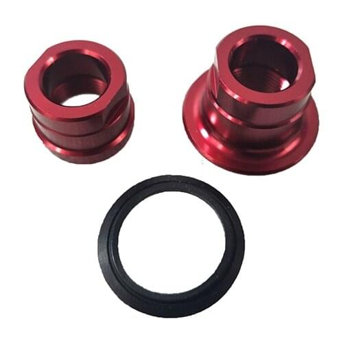 Powerway M84 M74 M42 M81MTB Rear hub through Aluminum Alloy 7075 side caps adapter QR Thru axle TA 10mm 12mm 15mm black red