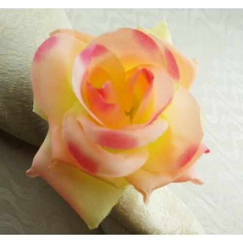 Yellow rose napkin ring, napkin holder for wedding decoration