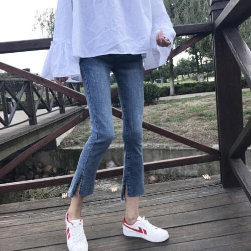 Woman Jeans Pants Pants for Women Spring and Summer High Waist Ripped Cropped Jeans for Women Pantalones Vaqueros Mujer