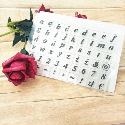 11*16cm alphanumeric Transparent Clear Stamps / Silicone Seals Roller Stamp for DIY scrapbooking photo album/Card Making