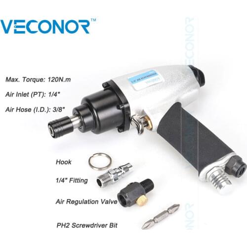120N.M Air Pneumatic Screwdriver Tool Pneumatic Screw Driving Tool Pneumatic Sleeve Tool High Quality