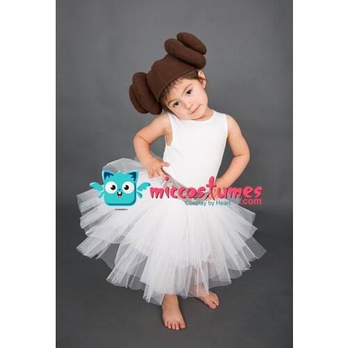 Child Halloween Cosplay Costume White Top Skirt