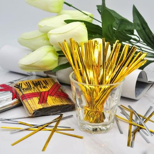 800pcs Multicolor Wire Metallic Twist Ties for Candy Bag Baking Packaging Cello Bags Ligation Lollipop Dessert Sealing Twist Tie