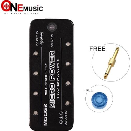 Mooer Micro Power Multi-Power Supply 8 way Output Suppuer Mini Power Pedal Power Supply with Pedal Connector