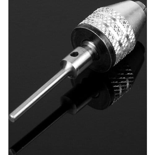 Keyless Drill Chuck Quick Change Adapter converter Aluminum Round Shank 1/4" Keyless Drill Bit Chuck Hex Shank 1Pc 0.3-3.4mm