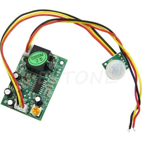 DC 12V Capteur de humain PIR IR Pyroelectric Module infrarouge Ajuster Relais