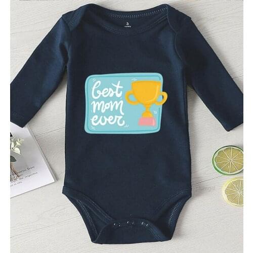Baby Onesies Winter Clothes Toddler Jumpsuits Long Sleeve Cotton Newborn Girl Summer Romper Infant Outfits Printing Mom