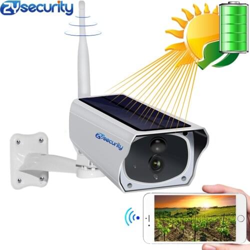 HD 1080P Solar WiFi Camera Battery IP Camera Outdoor IR Bulllet Night Vision Audio PIR Human Detect Alarm Card CCTV Camera Sony