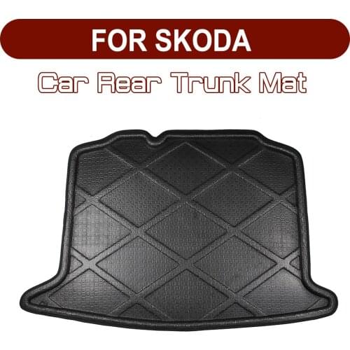 FOR SKODA Octavia Fabia Superb Rapid FABIA YETI Superb KODIAQ Car Rear Trunk Boot Mat Floor Mats Cargo mat Waterproof