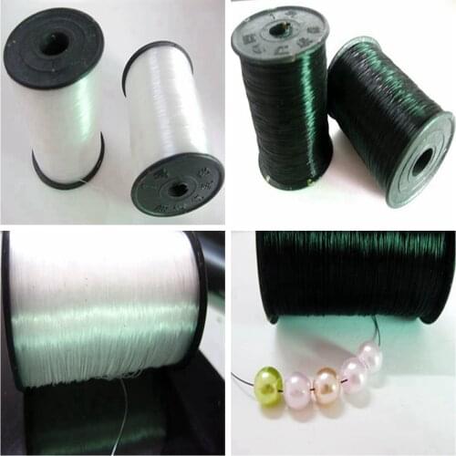 2 Rolls 80 Metres Fishing Wire Nylon Beading Cord String 0.25mm Non Stretch