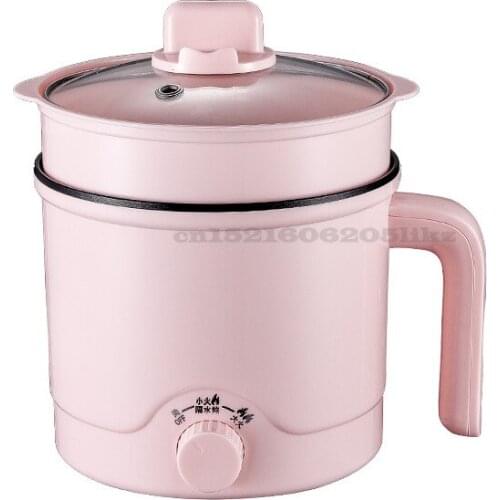 Multifunctional Electric Boiling Pot Double Layer Anti-scalding Dormitory Instant Noodle Pot Steaming Cooking Non-stick Pot