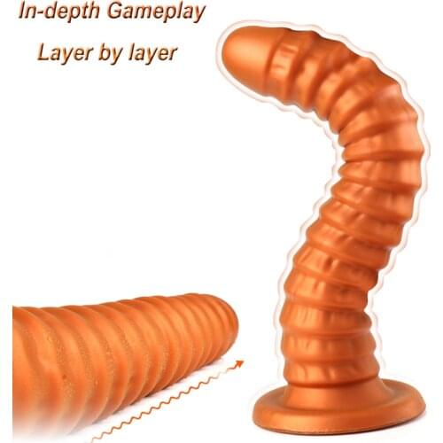 Soft Huge long silcone dildo flexible anal plug butt plug anal enorme beads erotic adult sex toys for woman men anua dilator