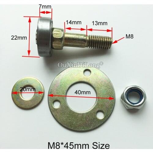 Wholesale & Stock 20 Sets Rocking Chair Bearing Screws M8X45 Furniture Fixed Connecting Parts Nut & Bolt Sets