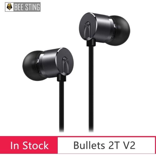 Original OnePlus Type-C 3.5mm Bullets Earphones OnePlus Bullets 2T V2 In-Ear Headset With Remote Mic for Oneplus 6T Mobile Phone