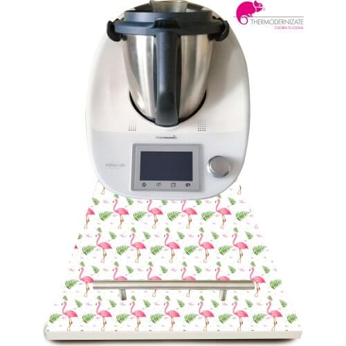 BASE, shelf, table slider for THERMOMIX TM5 TM6 TM31 and Monsieur Cuisine Connect protect BALANCE. Mod White large