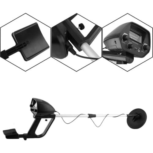 Portable Light weight Underground Metal Detector Length Adjustable Gold Treasure Metal Finder Hunter Under Shallow Water MD4030